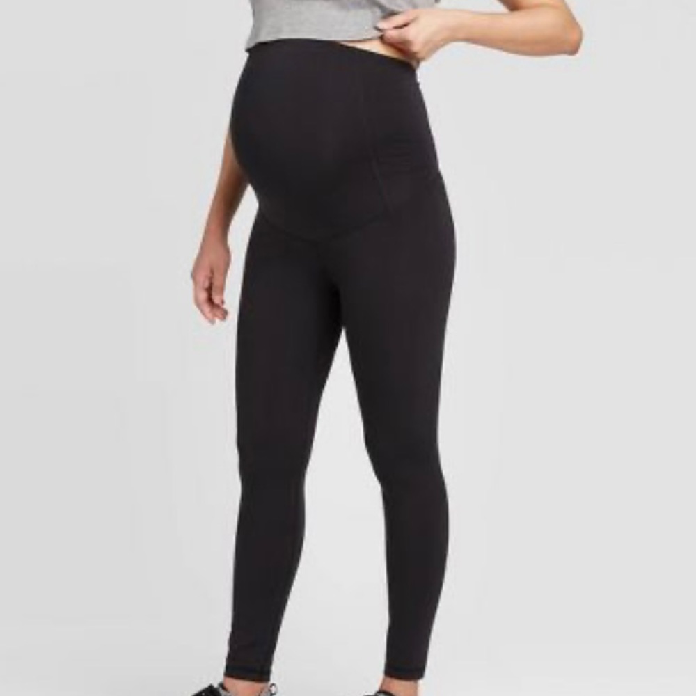 Bundle of Two Over the Belly Maternity Leggings